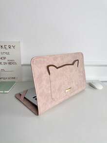 14/15.6英寸可爱笔记本电脑保护套/便携包/保护套/笔记本电脑包/笔记本电脑内胆包/笔记本电脑保护套/男女通用旅行必备 - 粉色 - 查看 4