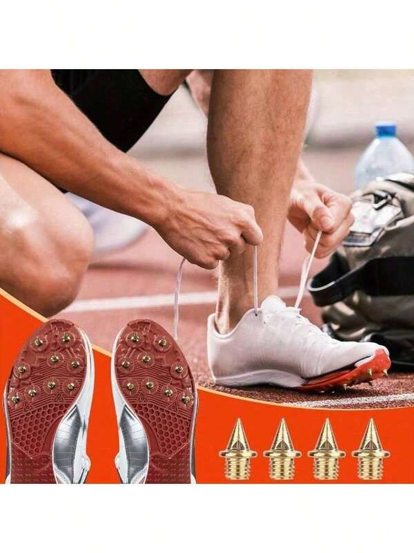 20 pezzi/confezione Chiodi in acciaio inossidabile da 0,64 cm di ricambio per scarpe da corsa, con 1 chiave per chiodi, adatti per atletica leggera, corsa campestre