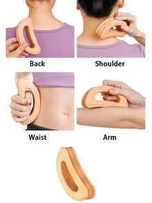 Strumento di massaggio in legno SilvaLex, massaggiatore per tutto il corpo, massaggiatore per mani, massaggiatore per gambe, massaggiatore per spalle, strumento per massaggio di spalle e collo, strumento per massaggio facciale, massaggiatore per schiena, massaggiatore per vita, massaggio muscolare per tutto il corpo