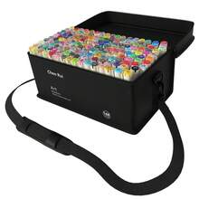 陈瑞多色马克笔,168/120/100/80/60/48色双头马克笔,斜头和细头美术马克笔套装,适合成人涂色插画,超值套装,学生美术课必备,握感舒适,是完美的圣诞节和新年礼物。 - 白色 - 查看 14