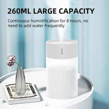 RAF 1 Multi Color Ambient Light Portable Mini Humidifier And Fragrance Diffuser USB Power, Vehicle And Household Dual Spray, Capacity 7.04oz/220ml (Excluding Essential Oil),Umidificador De Ar,Suitable For Home, Travel, Bedroom, And Office Use, No Batteries Required, Portable Car Aroma Device | LED Light | Creative Holiday Gift - Multicolor 2 - View 3