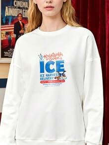 Frozen Kristoff & Sven's Ice Harvesting And Delivery Long-Sleeve Sweatlong-Sleeve Sweatshirt - 白色 - 查看 4