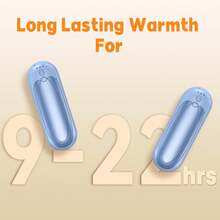 Hand Warmers Rechargeable 2 Pack, 2025 Upgraded Electric Portable Hand Warmers 7000mAh Electric Portable Pocket Heater With 3 Levels Warmth, Gift For Women Men - Blue - View 4