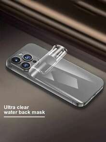 5 Pcs Back Hydrogel Film Compatible With IPhone 17 Pro Max/Air/16/16e/16 Pro Max/15/14/11/13/12/11/Pro Max/Plus/XS Max/X/XR Soft Clear Screen Protector Phone Accessories [Not-Glass] - Clear - View 8