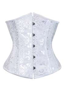 Corset casual pentru femei, din dantelă din poliester, stil corset, versatil pentru purtare zilnică