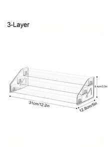 1pc Acrylic Display Stand, Multi-Tiered Stackable Organizer For ToyCars, Jewelry, And Collectibles -Sleek Modern Design WithMultiple Layers For Efficient Storage - Perfect Christmas &Holiday Gift