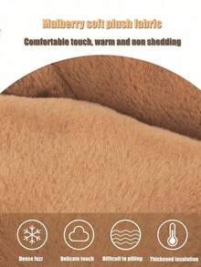 1 pieza Cojín de asiento de coche de peluche - Lindo cojín de apoyo lumbar con diseño de dibujos animados, cojín de asiento elevador y cálido, cojín de asiento de coche con tema de animales adorables para invierno, suave/ligero/portátil/lavable a máquina, confort para todas las estaciones, peluche grueso para calidez y protección, se adapta a coches y sillas de casa, mejora la comodidad y la diversión del asiento, esencial para fríos inviernos