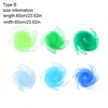 1 Stück neuer Foulard in Bonbonfarben, vielfarbiger kleiner Foulard für Aufführungen und Tanz, dekorativer Foulard für die Atmosphäre, Foulard für Kindertanzpartys, geeignet für verschiedene Anlässe, Atmosphärendekoration, Valentinstag und Halloween Festival Dekorationsfoulard