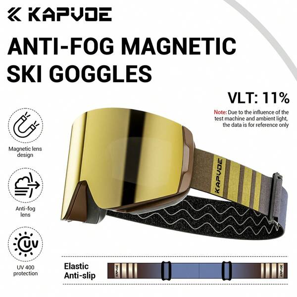 Gafas de esquí KAPVOE, gafas deportivas de esquí, máscara de esquí para snowboard, para hombres y mujeres