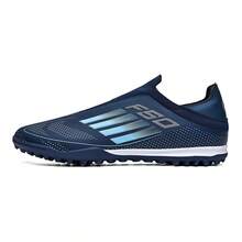 Zapatos de fútbol para hombres, zapatos de fútbol para mujeres, zapatos de béisbol con suela ancha, zapatos de fútbol de césped artificial, zapatos de fútbol para adultos y jóvenes, zapatos de entrenamiento de fútbol de 5 interiores TF - Azul - Ver 14