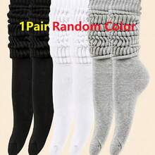 Calcetines de mujer de estilo europeo, cómodos, transpirables, clásicos, de altura hasta la rodilla, de ajuste ceñido casual hasta el tobillo