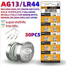 10-100pcs AG13 LR44 A76 357 357A LR1154 SR1154 SR44 1.5V Alkaline Batteries, Suitable For Watches, Calculators, Car Keys, Remotes, Clock Buttons, Button Cells - LR44 (KN) - View 15