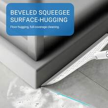 Magic Broom Removable Head - 180° Double Sided Silicone Brush For Easy Removal Of Hair And Dust, Suitable For Bathroom, Kitchen, Living Room - Suitable For Hard Floors And Carpets, Plastic Handle For Easy Storage - trắng - Xem 3