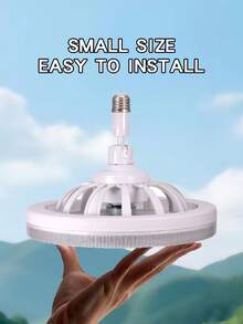 1 ventilator cu soclu de 10 inch, 30W, vânt cu trei viteze, 3 culori, 3000K-6500K, reglabil intensitatea luminii, LED, cu telecomandă, alb, soclu E26/E27, abajur de cristal modern, pentru dormitor, bucătărie, cameră de depozitare, dulap