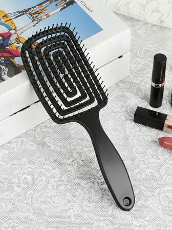 2pcs/1pc Curly Hairbrush Probe Detangling Hair Saver, Long Hair Massage Comb Women's Hollow Design For Home Use, Hairbrush, Comb, Hair Tools, Hair Products And Accessories Essential For Salons, Hairdressing And Travel,Hair Brush,Slick Back Brush,Styling Brush,Curly Hair Brush,Edge Brush,Hair Comb,Brush Hair,Hair Brush Set,Comb Hair,Comb For Curls,Detangling Brush,Hair Brush For Women,Hair,Travel,Hair Products,Hair Tools,Hair Stuff,Barber,Barber Accessories,Barbershop,Hairdressing Equipment