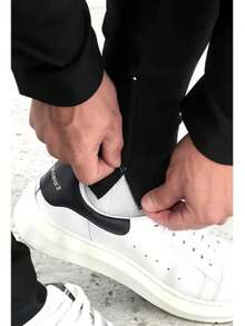Men's Set Blazer Pants Slim Suit Formal Fashion - Black - View 6