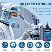 100g/200g/300g/400g UV Resin, Transparent, Low Odor, Self-Leveling, Suitable For DIY Crafts And Jewelry Making