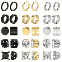 1 Bộ 10 Bộ kẹp tai từ tính không đục lỗ bằng thép không gỉ phong cách Punk thời trang Thích hợp cho mọi dịp cho cả nam và nữ - bộ khuyên tai kẹp tai - Xem 16