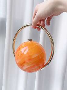 1 szt. unikatowa torebka o dużej pojemności, stylowa na wakacje, podróże, imprezy, wesele, prezent na Walentynki, modna torebka wieczorowa dla kobiet - Pomarańczowy - Zobacz 1