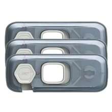 3 Refrigerator Door Locks Baby Protection - Grey - View 4