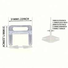 Clipes para sistema de nivelamento de ladrilhos, clipes niveladores de ladrilhos, 2.000 espaçadores niveladores de ladrilhos faça você mesmo para instalação profissional de ladrilhos de cerâmica e pedras