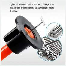 50 unidades/pacote de clipes de nivelamento de ladrilhos de cerâmica, sistema de nivelamento de ladrilhos reutilizável ajustável tipo T, conveniente para instalação de ladrilhos, nivelamento de piso para acabamento suave - Tamanho Único - Ver 3