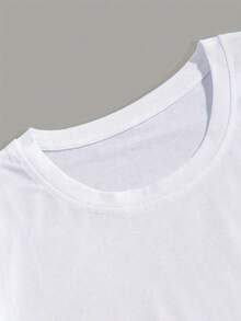 BREAND StreetWear Men's T-Shirt 100% Cotton - White - View 4