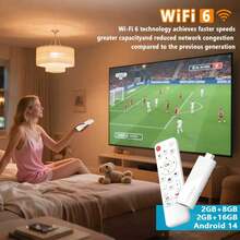 TUOGTCI Mini TV Box, Allwinner H313 TX1 Android 10 Smart TV Box - Reproductor multimedia 4K Ultra HD con CPU H313 de cuatro núcleos, Wi-Fi 2.4G y Ethernet, control parental, control remoto y fuente de alimentación, diseño compacto para mini TV, Smart TV doméstico, dispositivo de transmisión de video, componentes de alta calidad