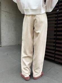 FRIFUL Pantalones rectos de ajuste holgado y casual para mujer, versátiles para uso diario, con forro polar para primavera/otoño