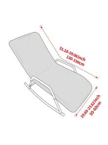 1 Stück Jacquard Schaukelstuhllbezug Balkon Zuhause Lässig Mittagspause Liegestuhlbezug elastisch Luxus Ruhesessel Sofa Bezug für Wohnzimmer Terrasse