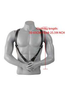 Men's Leather Chest Harness,Fashion Leather Cage Chest Harness Belt,Valentine's Day Gift,Chest Harness Belt For Men