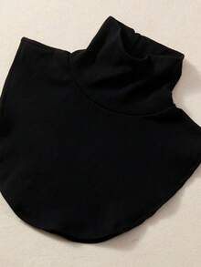 极简风格高领可拆卸半假领配饰，适合毛衣、连帽衫、圆领上衣，分层时尚百搭