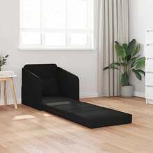 vidaXL Sofa Bett Schwarz 65 X 80 X 83 Cm Stoff - Black - View 3