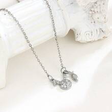 925 Sterling Silver Star Pendant Necklace, Elegant, Versatile, Luxurious, Romantic, Suitable For Parties, Dates, Gifts, Daily Wear