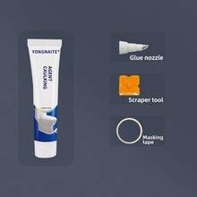 2pcs*50ml Glue +3 Tools, Seam Beautifying Agent, Ceramic Tile, Floor Tile, Kitchen Sink, Sealant, Toilet Toilet Sealant