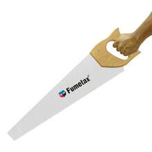 Serrucho Carpintero Fumetax 18" | Sierra Manual Profesional con Mango de MADERA | Esencial para Bricolaje y Cortes de Madera DIY - Plateado - Ver 2