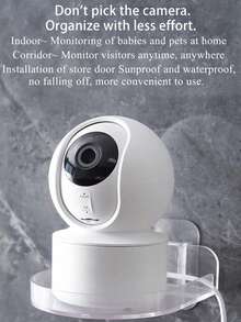 1 pièce Nouvelle étagère murale transparente sans trou pour caméra, support universel de surveillance pratique. Étagère multifonctionnelle pour rangement divers, utilisation intérieure et extérieure, pour dortoir, voiture, maison. Étagère polyvalente pour de multiples scénarios.