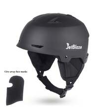 JetBlaze 1 PC Ski Helmet With Free Balaclava, Adjustable Size & Removable Ear Pads, For Men Women Winter Sports. - Multicolor - View 13