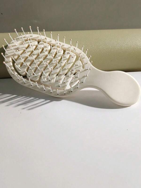 1pc Mini Size Ivory Hollow Design Styling Comb, Dual Use Wet & Dry Travel Essentials For Women In Summer, Back To School, Travel Holiday Essentials, Hair Accessories For Women, Brush, Hair Brushes, Edge Brush, Brush Hair, Hair Comb, Comb Hair,Hair Brush,Slick Back Brush,Styling Brush,Curly Hair Brush,Edge Brush,Hair Comb,Brush Hair,Hair Brush Set,Comb Hair,Comb For Curls,Detangling Brush,Hair Brush For Women,Hair,Travel,Hair Products,Hair Tools,Hair Stuff,Barber,Barber Accessories,Barbershop,Hairdressing Equipment