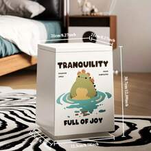 سلة مهملات صغيرة مع غطاء، سلة مهملات منزلية مع غطاء للغرفة المعيشية والحمام والنوم، حجم كبير