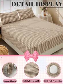 2/3pcs Bedding Set, Bedding Supplies, Mattress Protector, Bed Cover, Bed Sheet, Home Decor, Comfortable Home Textile, Breathable Anti-Pilling Mattress Protector, Soft & Skin-Friendly, Comfortable Bedroom Bedding, Fashionable Mattress Cover, Full Wrap Mattress Protector - Multicolor - View 5