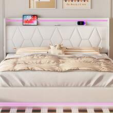 Caluself Stauraumbett 140 x 200 cm mit Lattenrost, gepolstert, Doppelbett für Erwachsene, Stauraumbett 140 x 190 cm mit Lattenrost, ohne Matratze