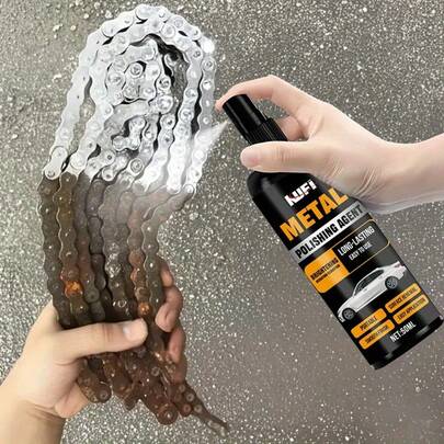Metal Surface Renewal Agent For Automotive & Home - Quickly Fades Oxidation Marks And Aging Spots, Suitable For Car Rims, Parts, Tools And Kitchen/Bathroom Metal Accessories, Restores Lasting Shine