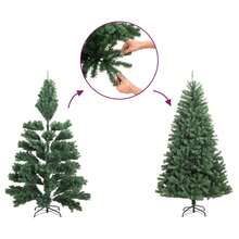 Artificial Christmas Tree With Stand Green 240 Cm PET - 綠色 - 查看 7