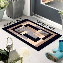 Luxury Gold Carpet With Non-Slip Backing - Large Size Geometric Pattern Washable Rug, Suitable For Home, Sofa, Bedroom, Dining Room, Office - Thick Carpet