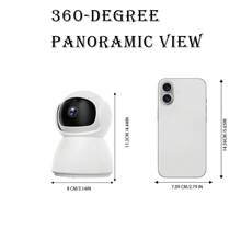Cámara de interior HD 1080P, cámara WiFi de 2.4G, cámara de monitoreo con inclinación y giro con seguimiento automático, visión nocturna, audio bidireccional, adecuada para monitor de bebé y mascota, cámara de visión nocturna de alta definición para grabación de video y vigilancia del hogar