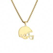 Naszyjnik ze stali nierdzewnej do piłki nożnej, siatkówki, futbolu amerykańskiego, koszykówki z personalizowanym tekstem, prezent dla kolegów z drużyny, zespołu, dziewczyny, przyjaciół, braci, prosty, modny, w stylu hip-hopu ulicznego