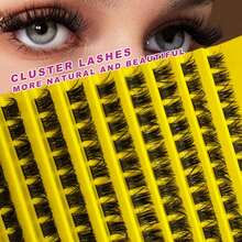 120 Clusters DIY Individual Lash Extensions At Home – Segment False Lashes For Wedding Bridal Makeup Date Night Photos Zoom Meetings Travel Daily Wear Halloween Christmas Dates & Party