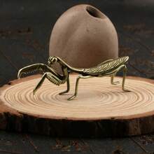 A Brass Mantis Trinket, Tea Pet Solid Copper Insect Bronze Miniature Sculpture Copper Art Trinket - Brass Mantis - View 10