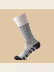 3 Paar Herren Knöchelsocken, Socken für den grenzüberschreitenden Handel, lange Röhrensocken, Sportssocken, Große Größen, Farbblockdesign, Sportssocken